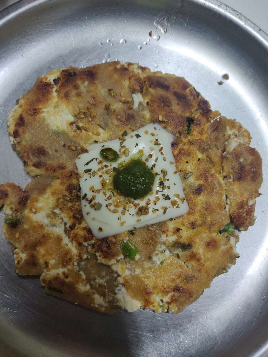 soyawheat with paneer cheese paratha