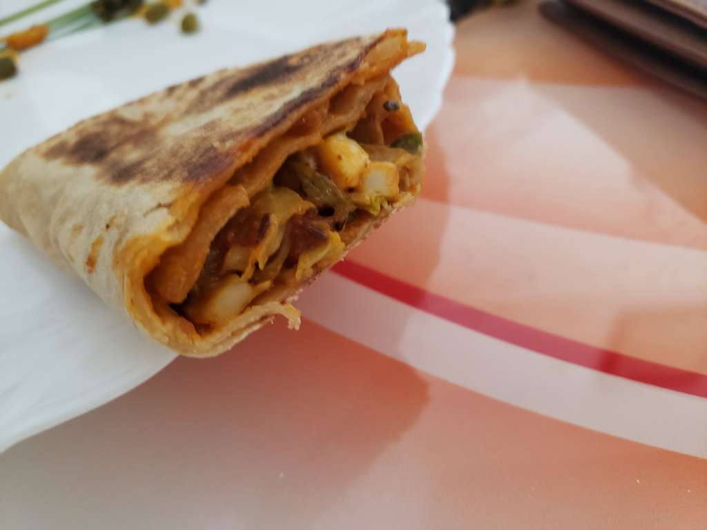 whole wheat vegetable frankie