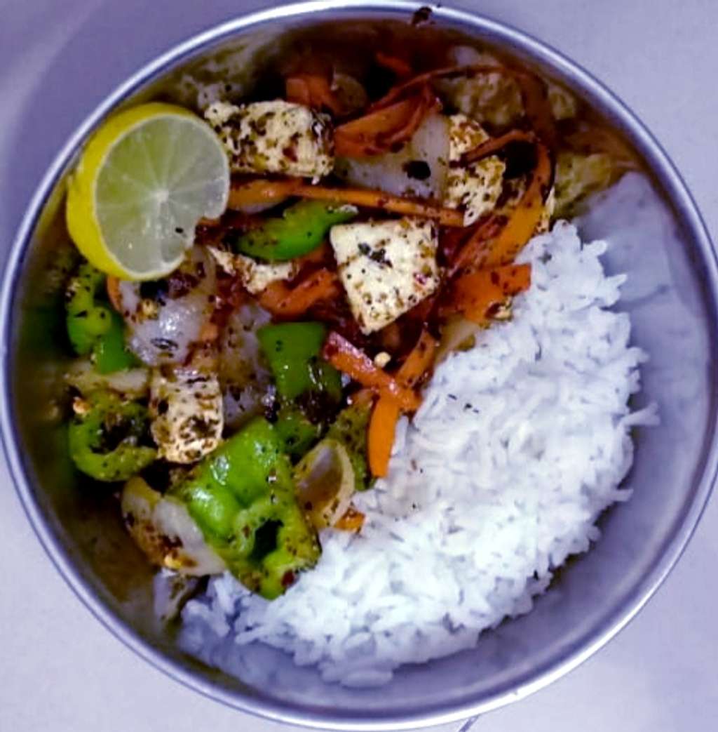 quickie stirfry( No oil cooking)