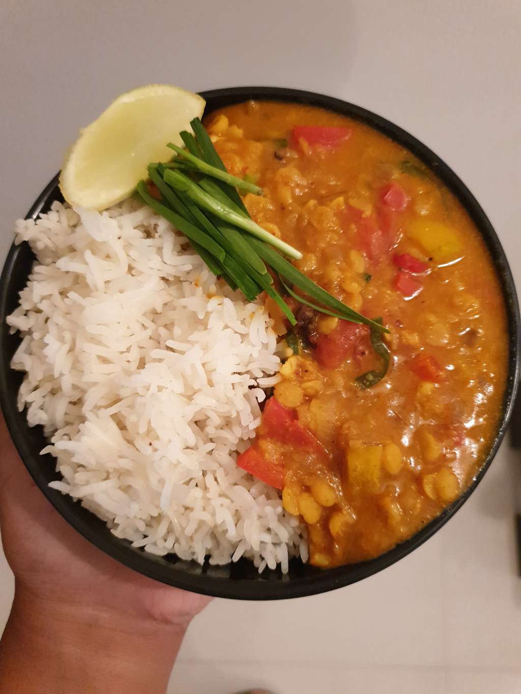 Creamy Chana Dal with Garlic chives
