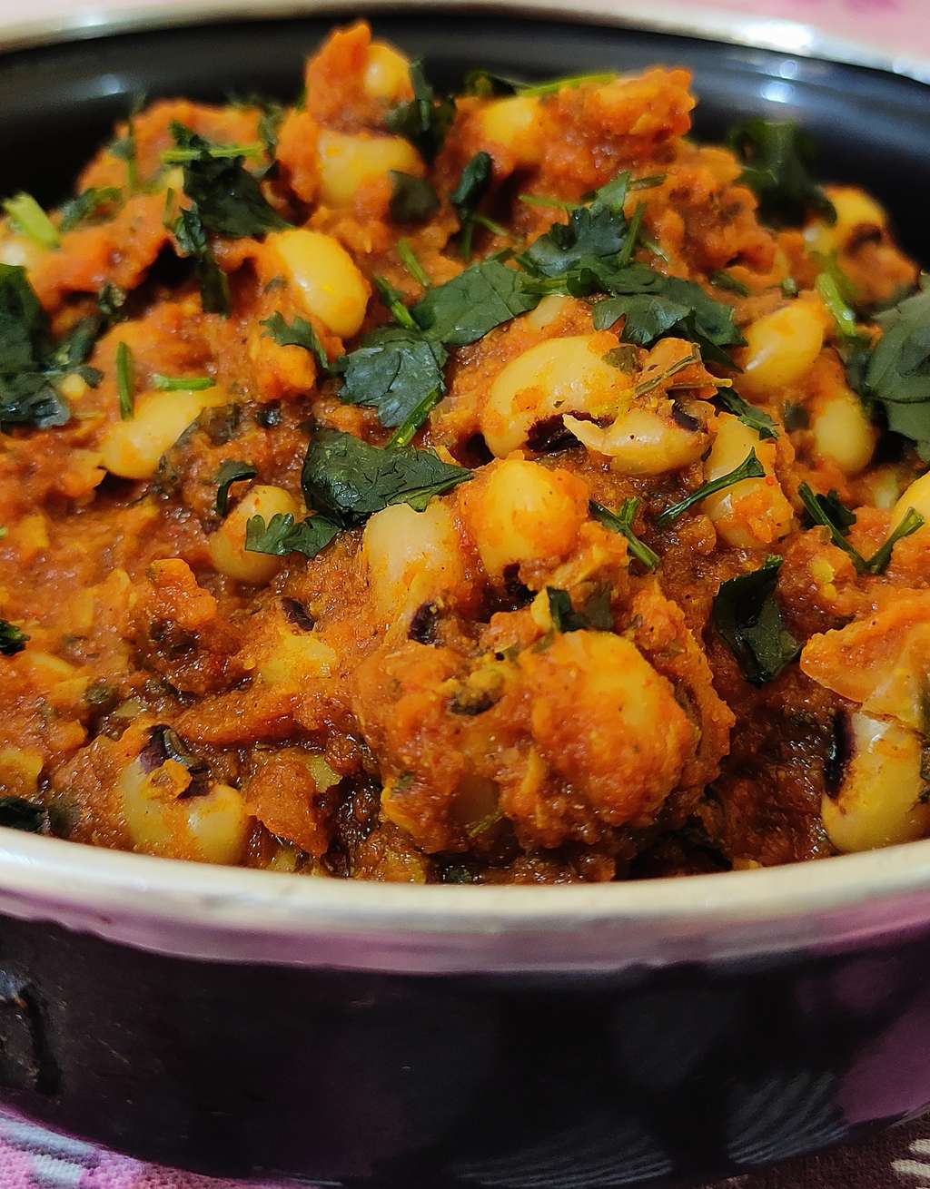Chowli Masala (Oil free) (Simple, yet delicious)