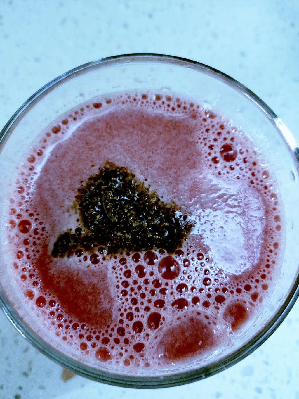 fresh carrot and tomato juice after evening walk