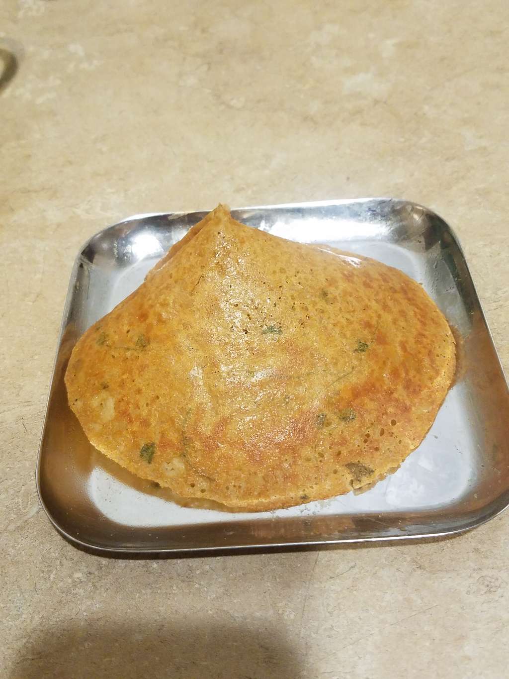 Pea protein isolate and wheat flour dosa