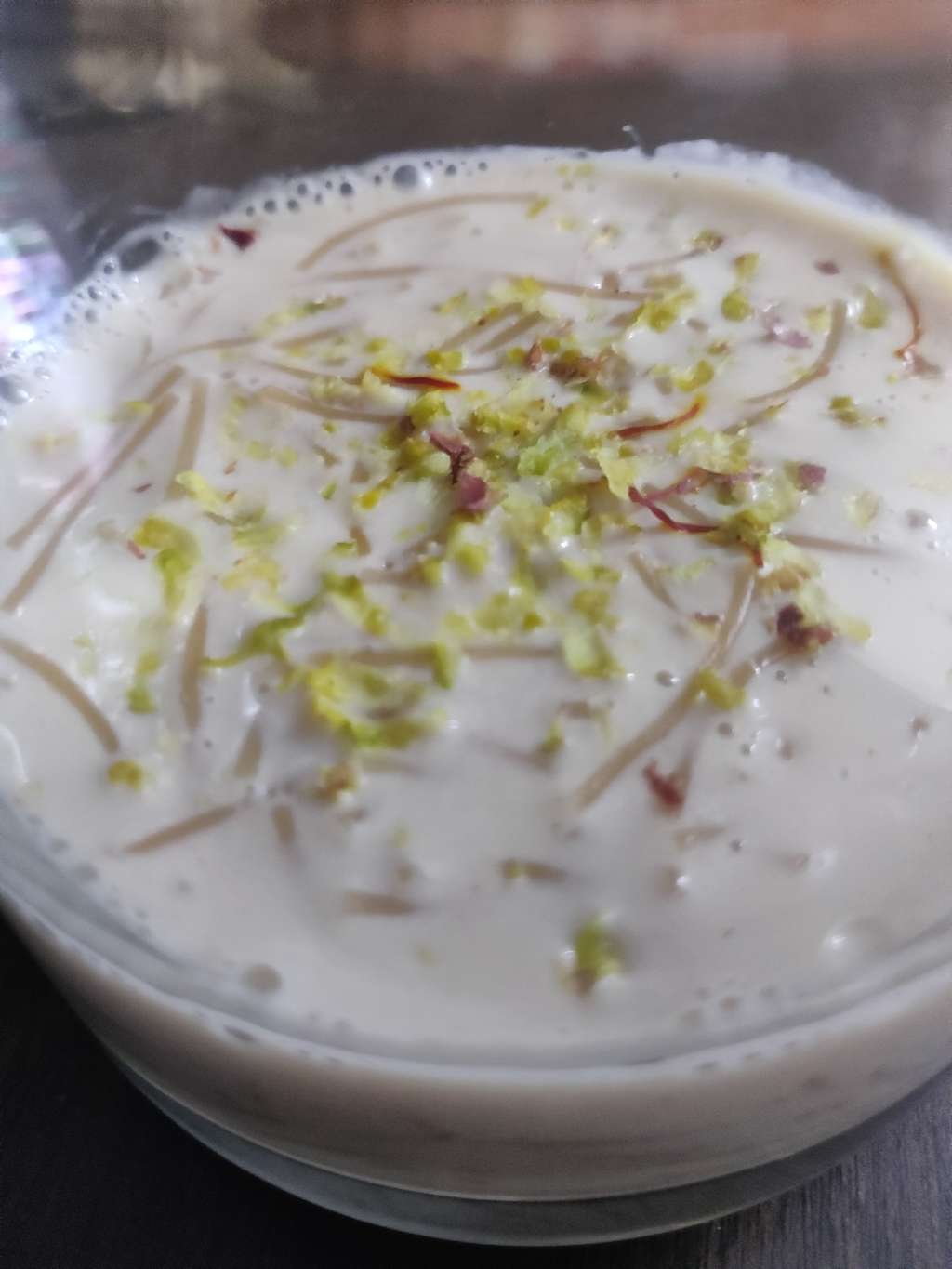Almond milk pudding /kheer/payasam