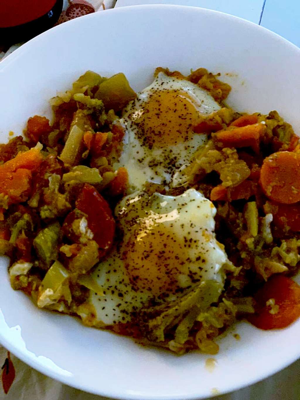 Vegetable Shakshuka with Indian spices