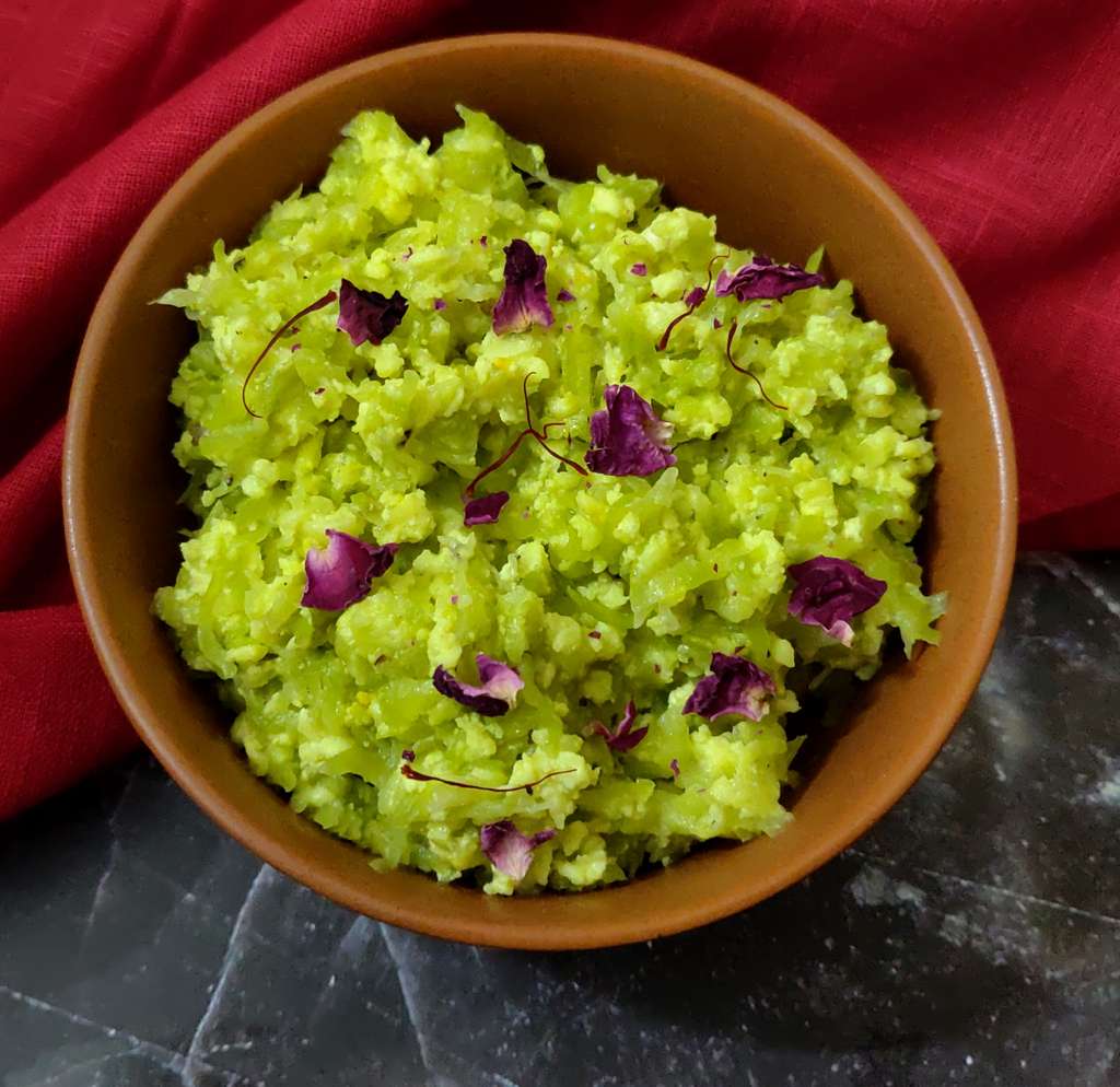 Lauki & Paneer halwa (Bottle gourd & Cottage Cheese Dessert)