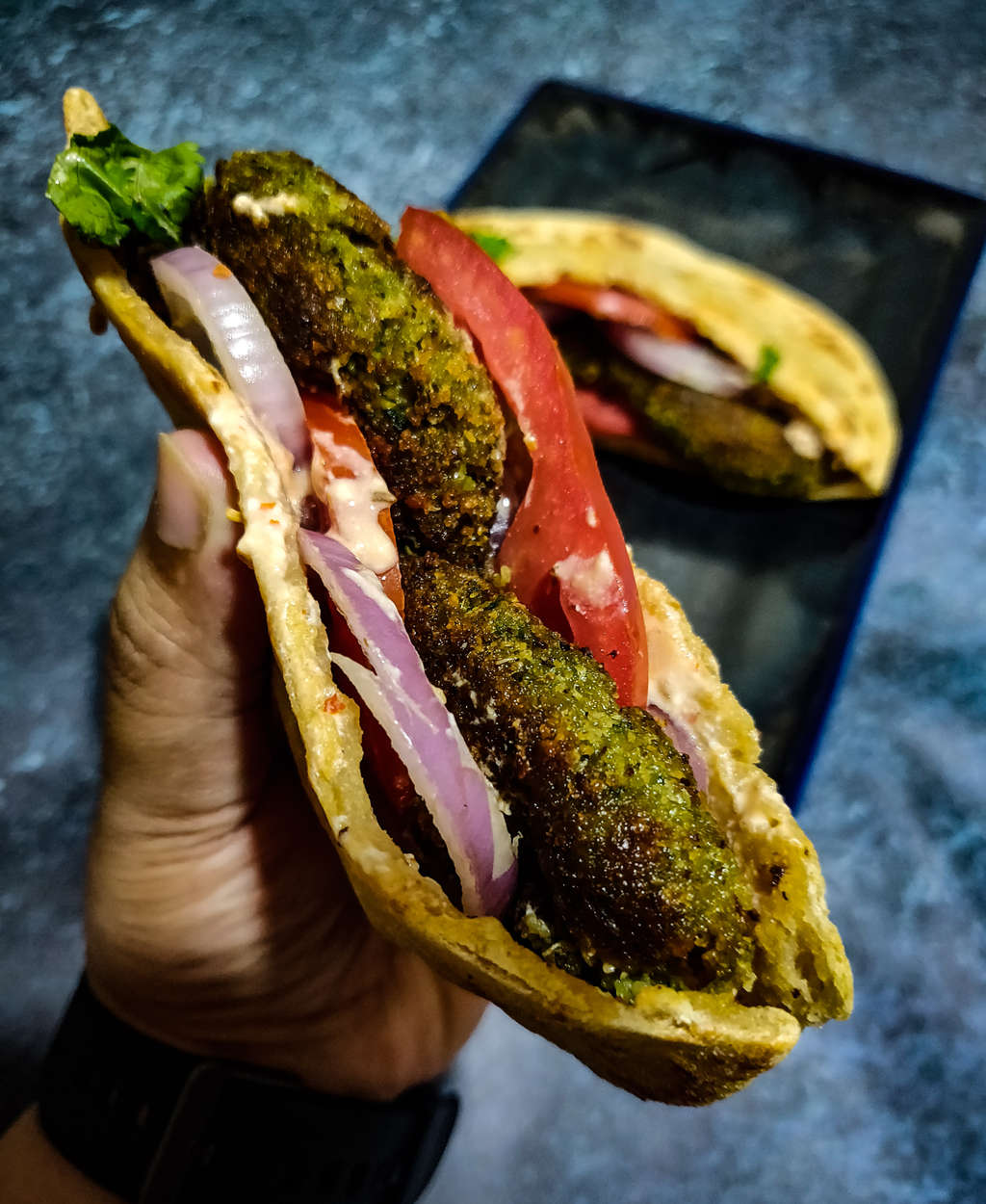  Falafel Sandwich in whole-wheat Pita