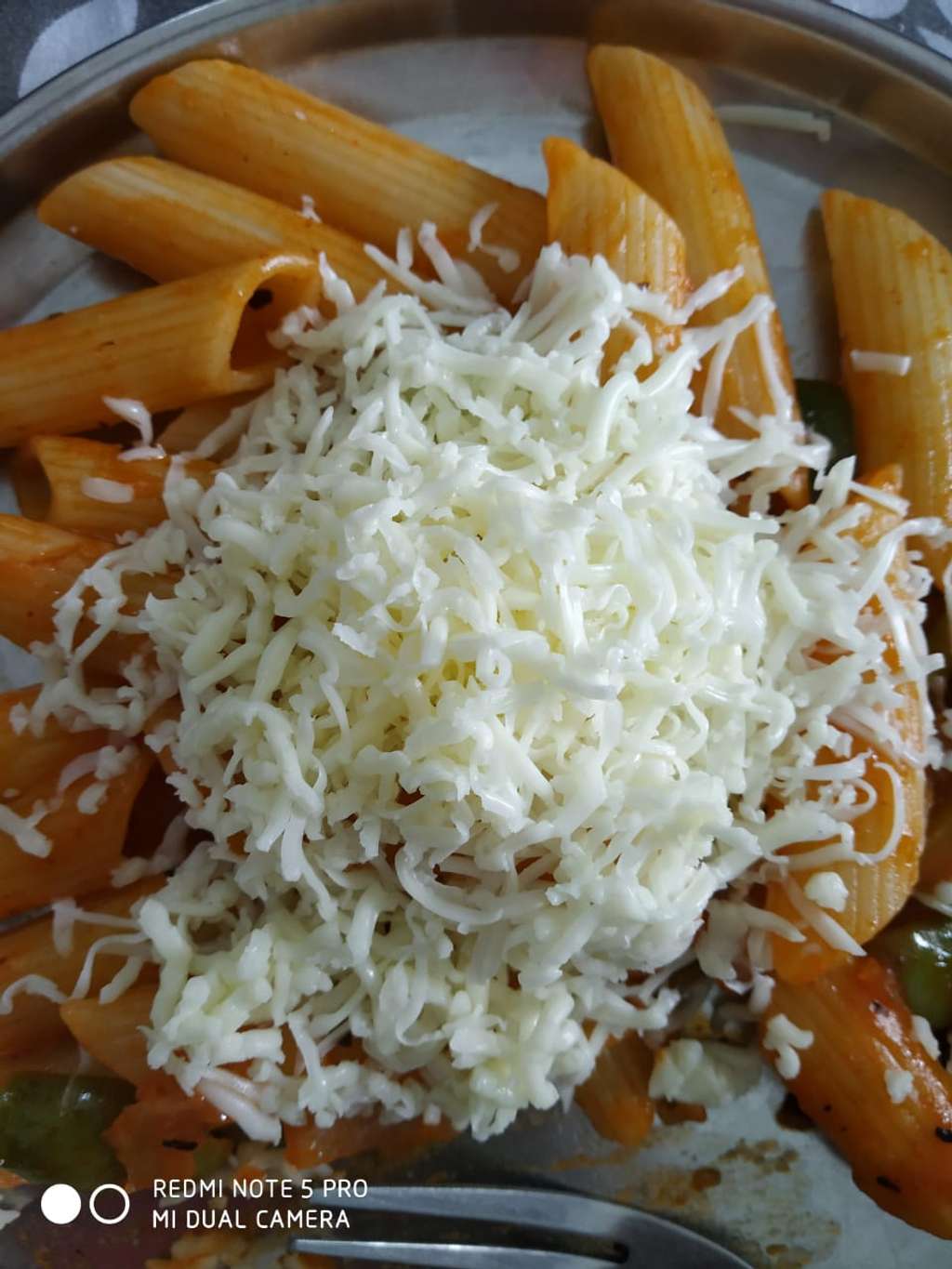 Red Sauce Pasta with Cheese