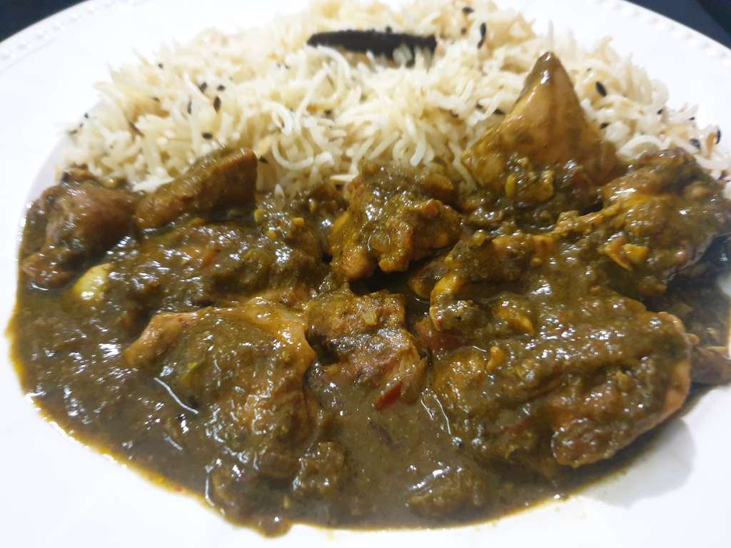 Chicken Saagwala & Jeera Rice