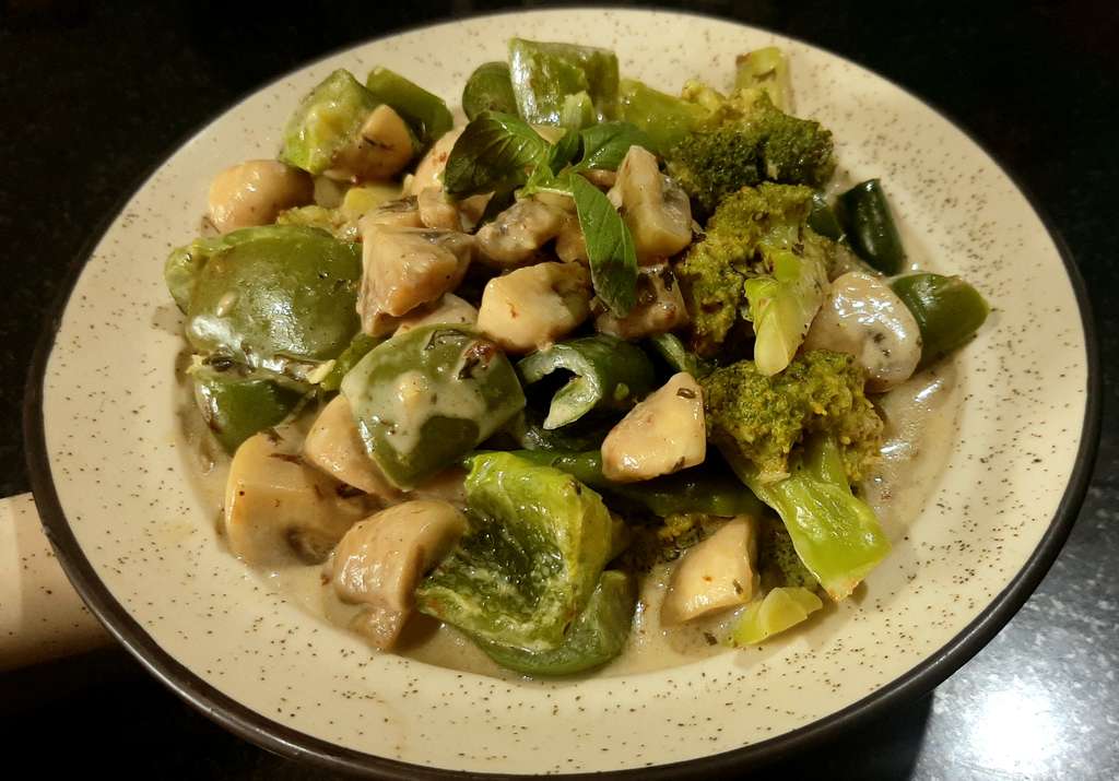 Veges in white sauce
