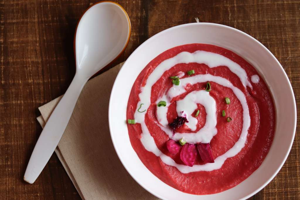 Sweet potato Beet root soup
