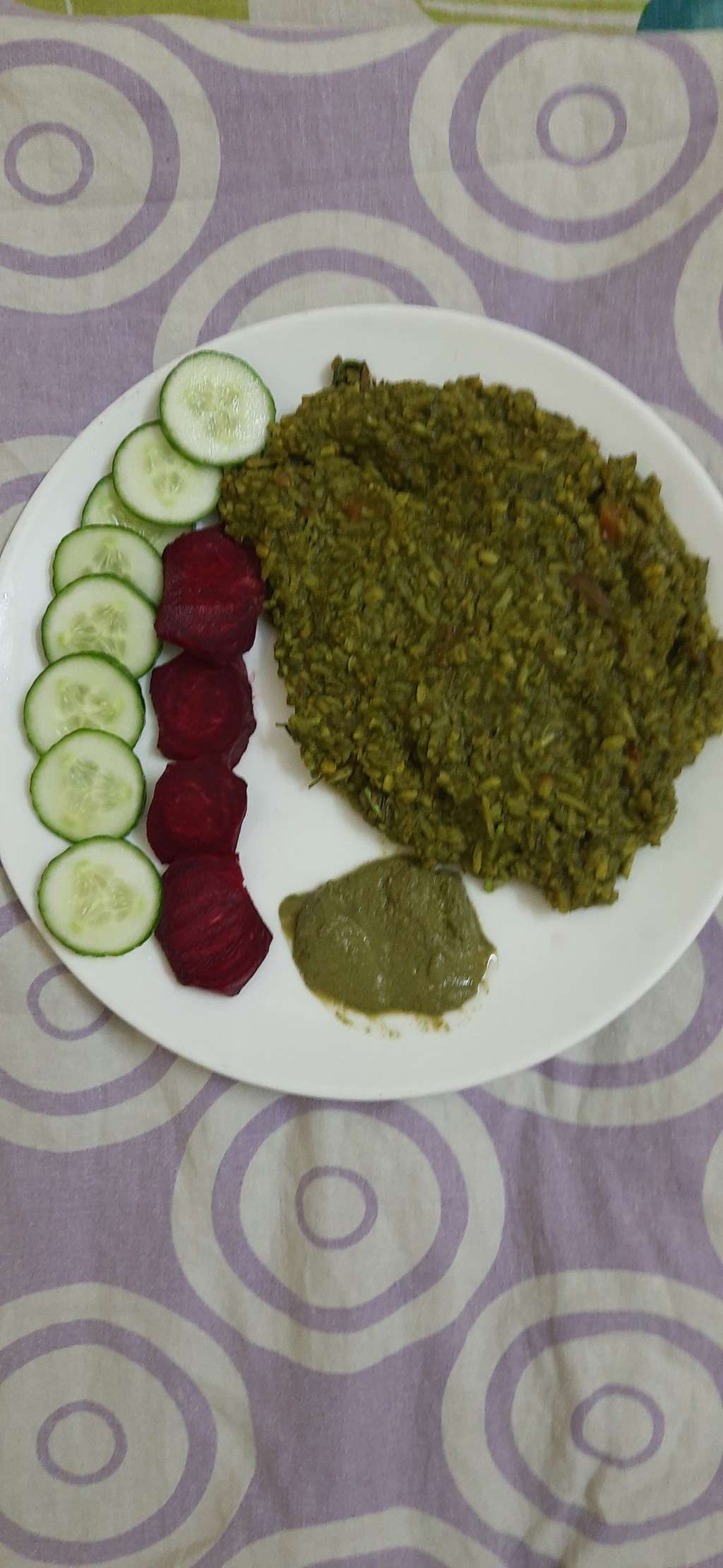 high protien low fat one pot green khichdi 😋
