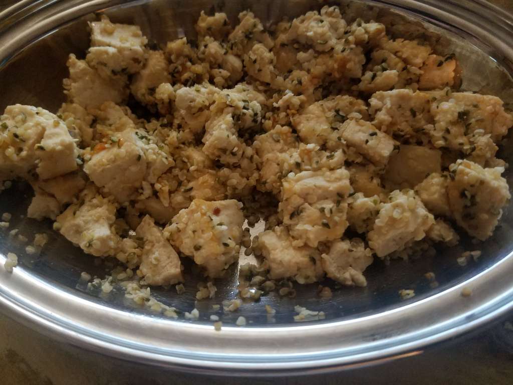 Tofu Hemp seeds stir fry 