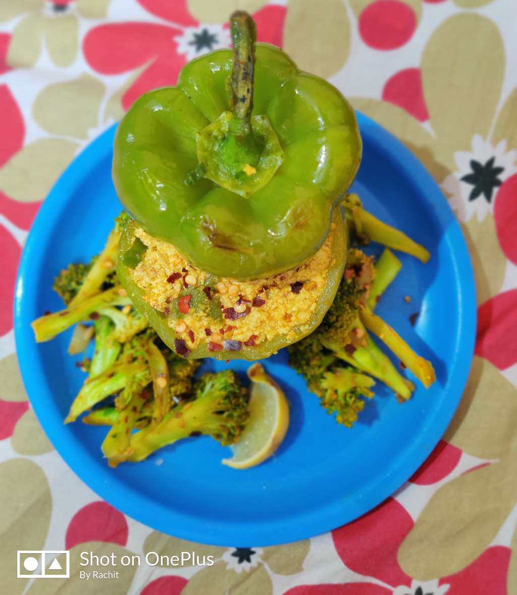 Paneer Stuffed Capsicum