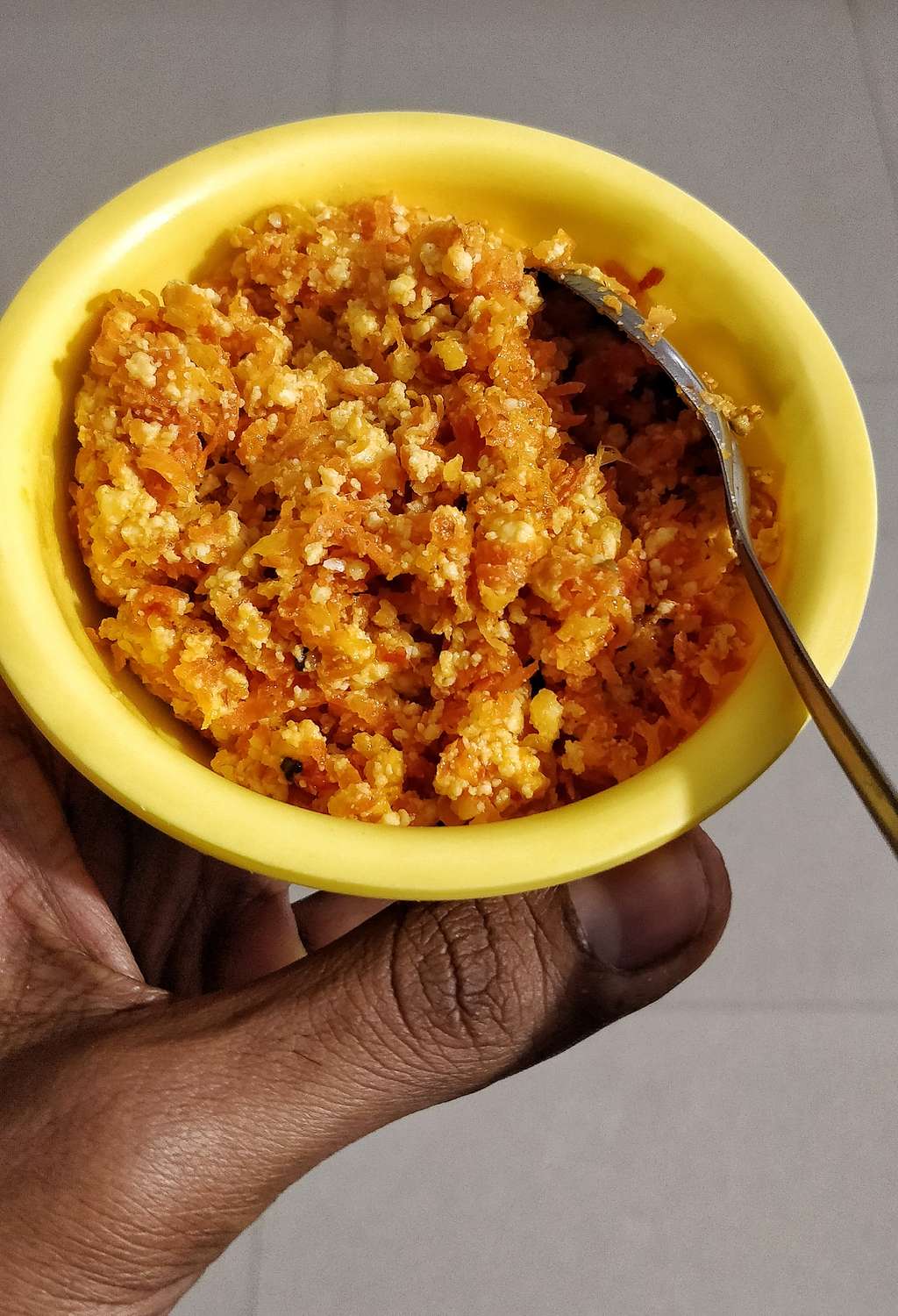 Paneer carrot halwa
