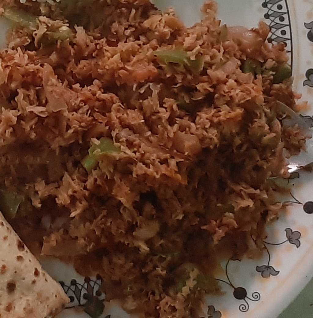 soyabeen chunks bhurgi
