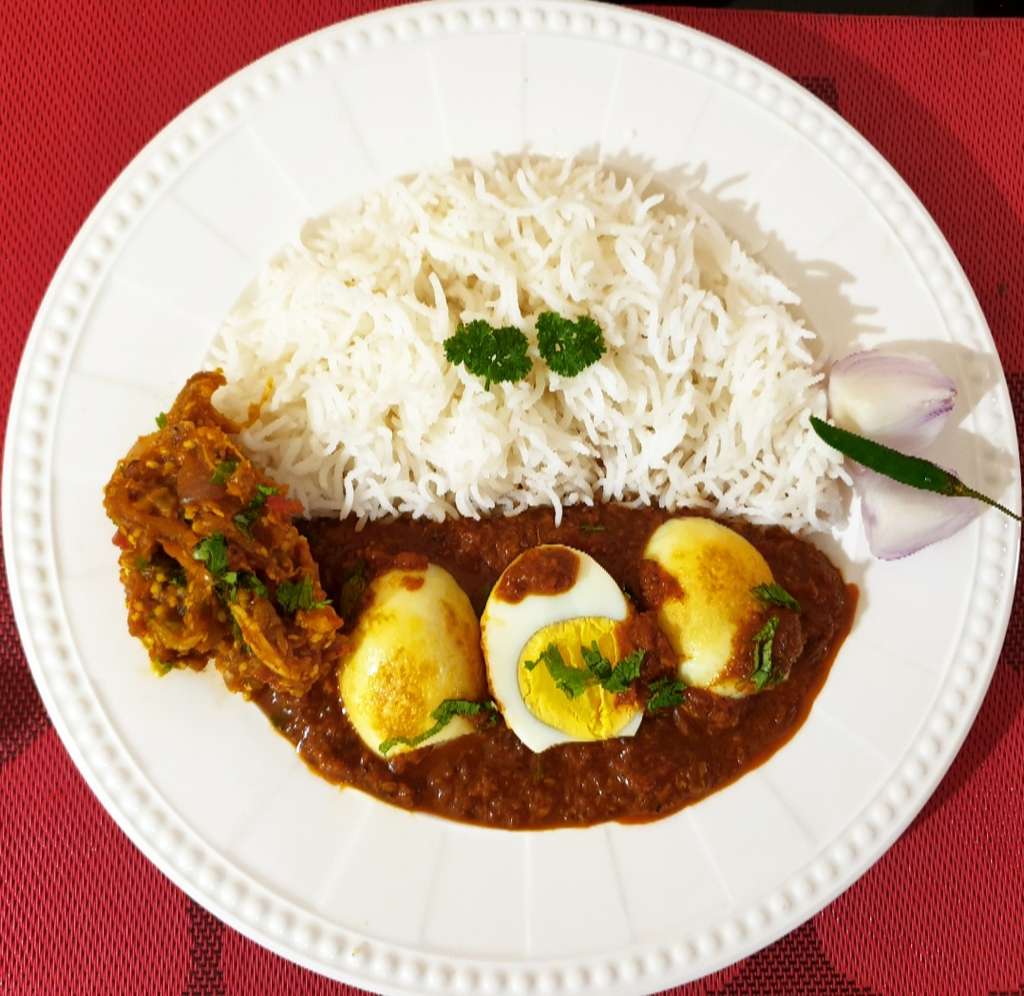 Egg Curry Rice