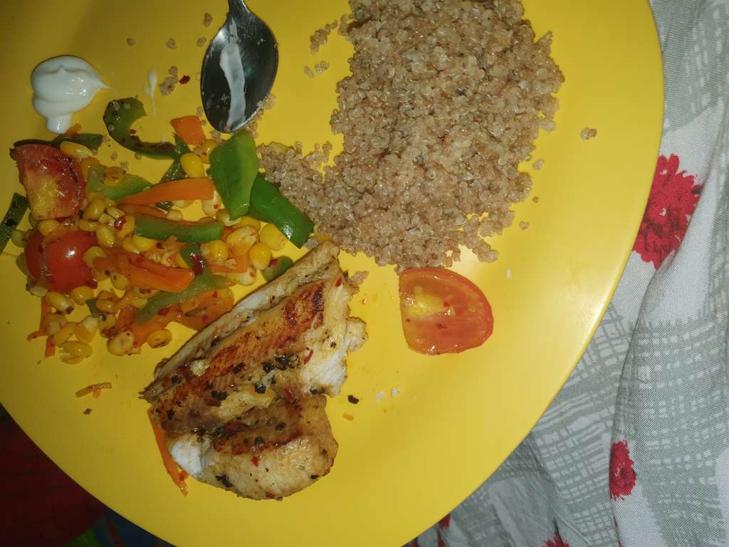 grilled snapper with quinoa 