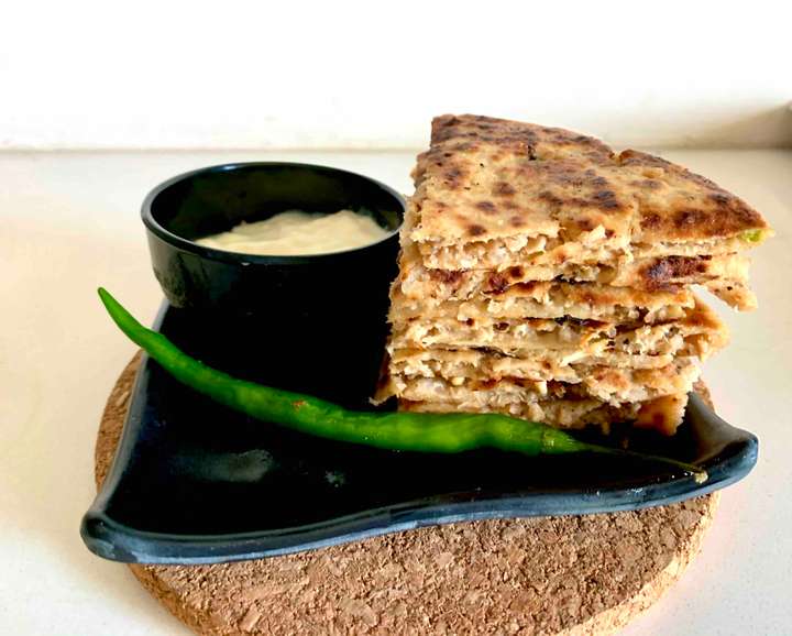 Soya stuffed parathas 