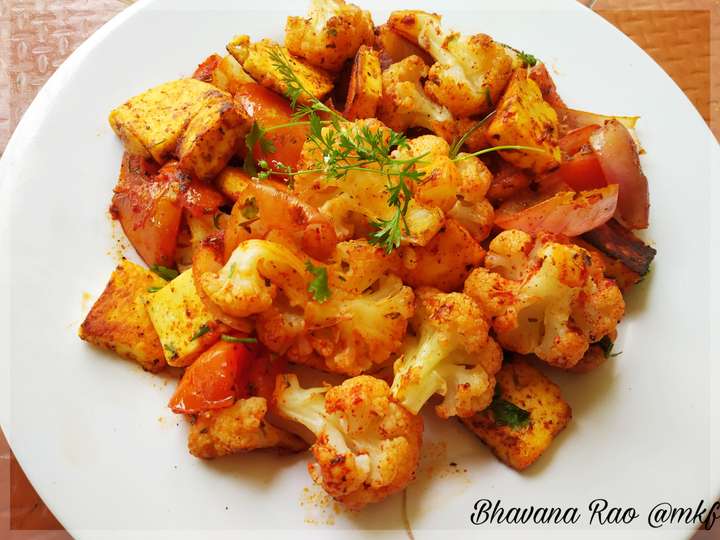Pan roasted Paneer and Veggies