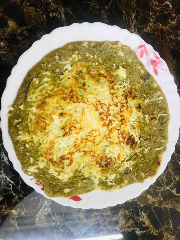 Protein rich spinach chilla