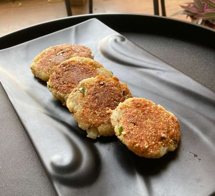 Paneer-Alloo-Sabudana Tikki