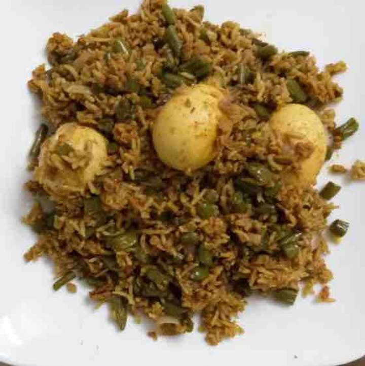 Soy and Egg Biryani 