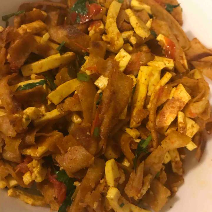Scrambled Paneer & Roti