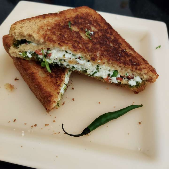 Paneer Toast Sandwich