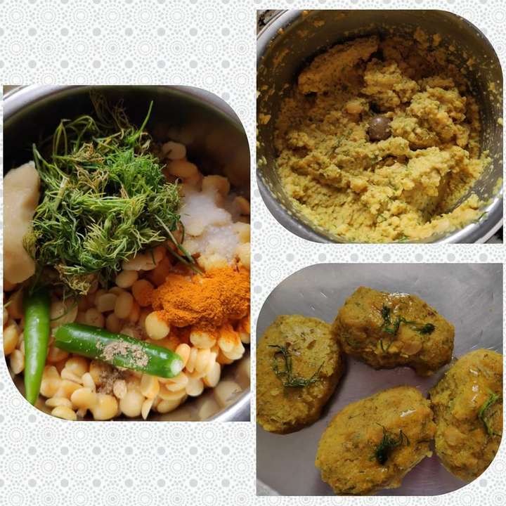 Nuchinunde (steamed lentil - dal dumplings )