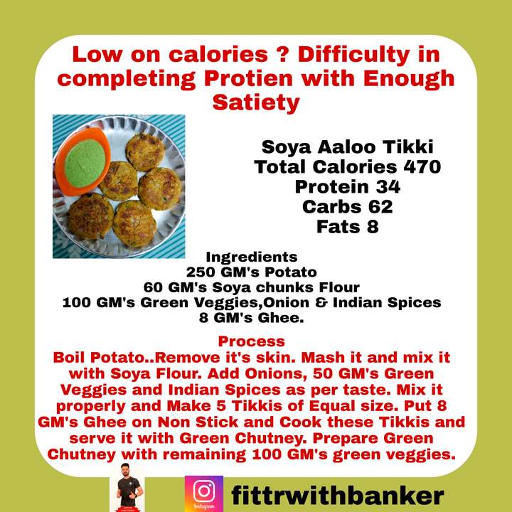 Soya Aaloo Tikki