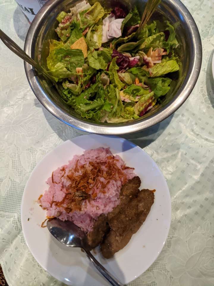 Chicken Kabab with Sumac Rice and Salad