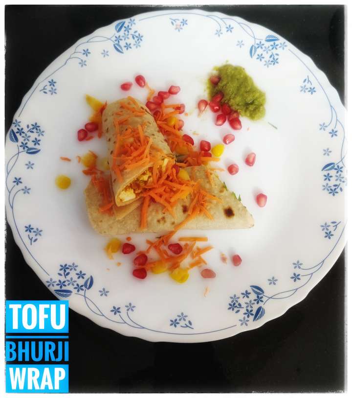 Tofu Bhurji Wrap