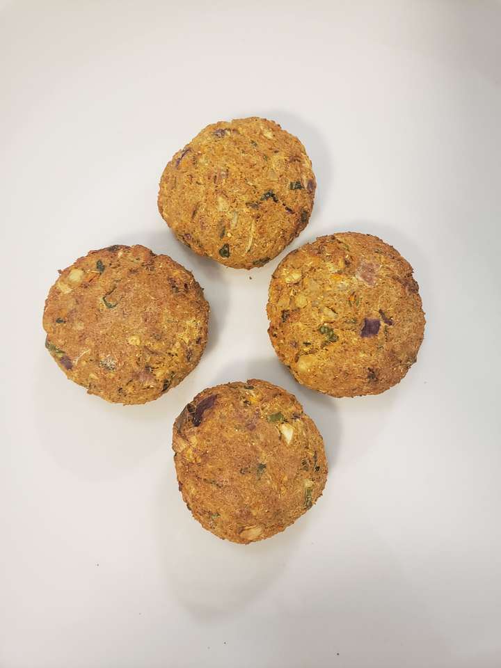 Airfried veggie soya kebabs