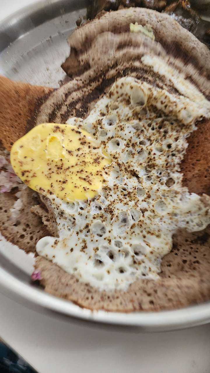 millet dosai with 1 egg