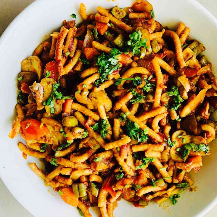 Homemade soya pasta