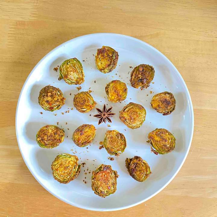 Airfried Brussel sprouts