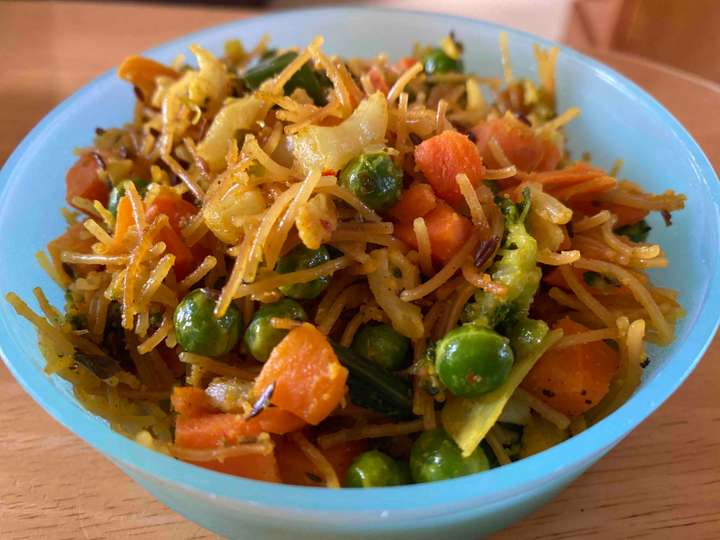 sevai/vermicelli vegetable upma