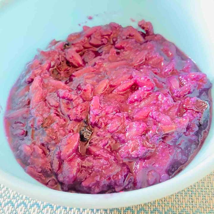 Blueberries -Orzo Pasta dessert 