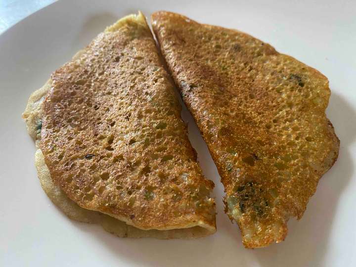SMS cheela 😜( Soya flour ,moong dal,suji)