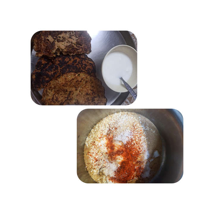 Oats soya veggies Chila
