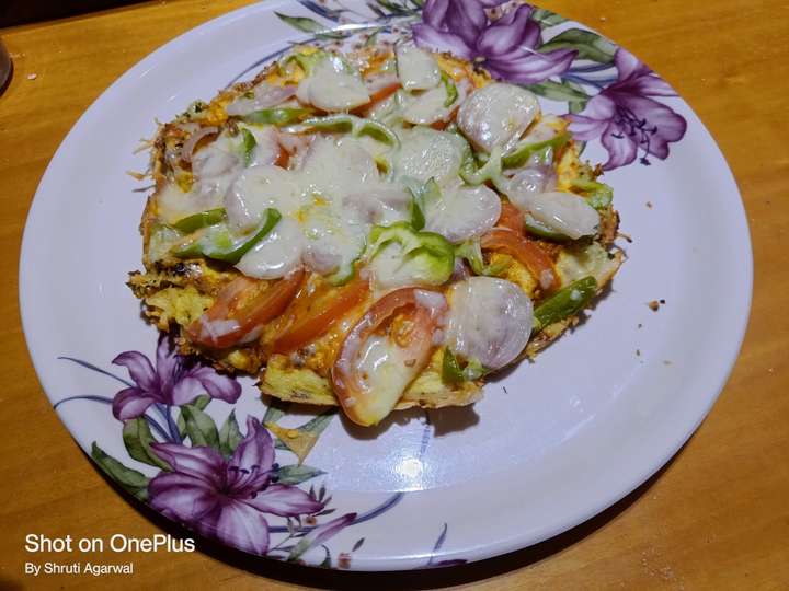 Egg pizza masala