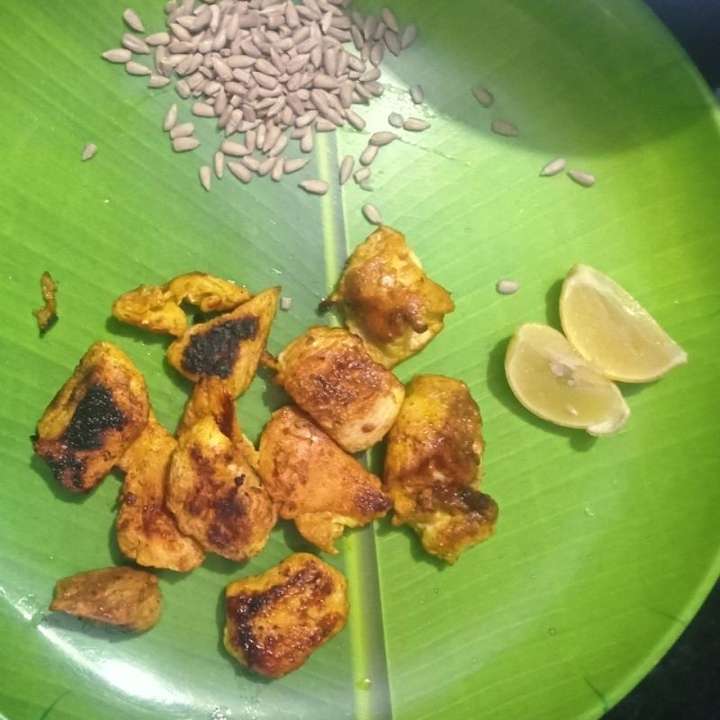 garlic curd chicken breast fry