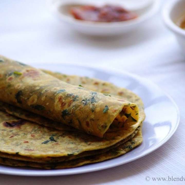 Methi Chicken Paratha
