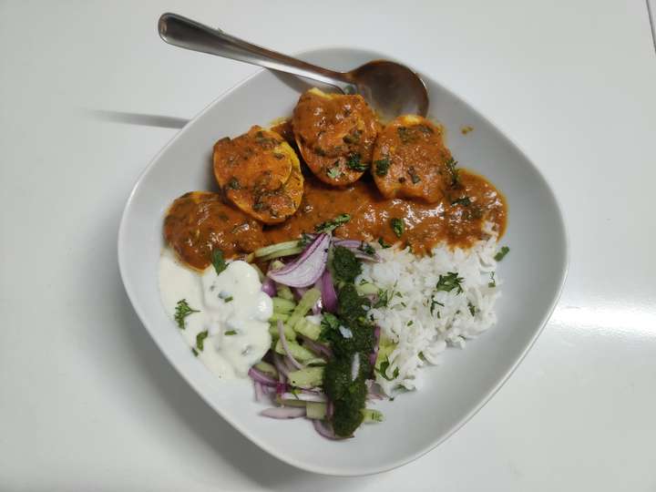 Egg Curry Rice Bowl