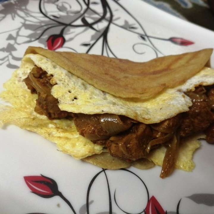  Egg chicken wrap