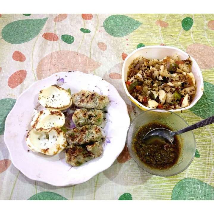 #EggBiryani
#FriedEggs
#AaluTikki
#MintChatni