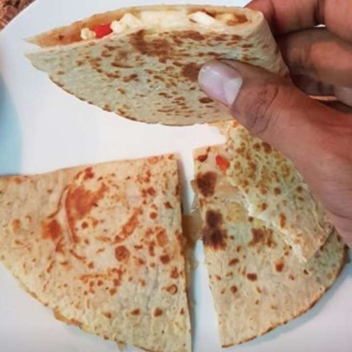 Cheese and Paneer Quesadilla