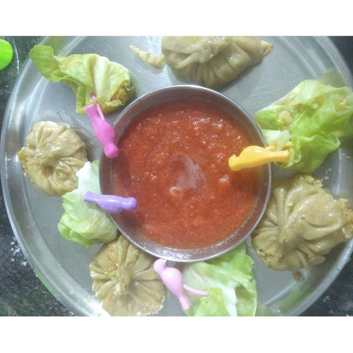 wheat n cabbage momos 