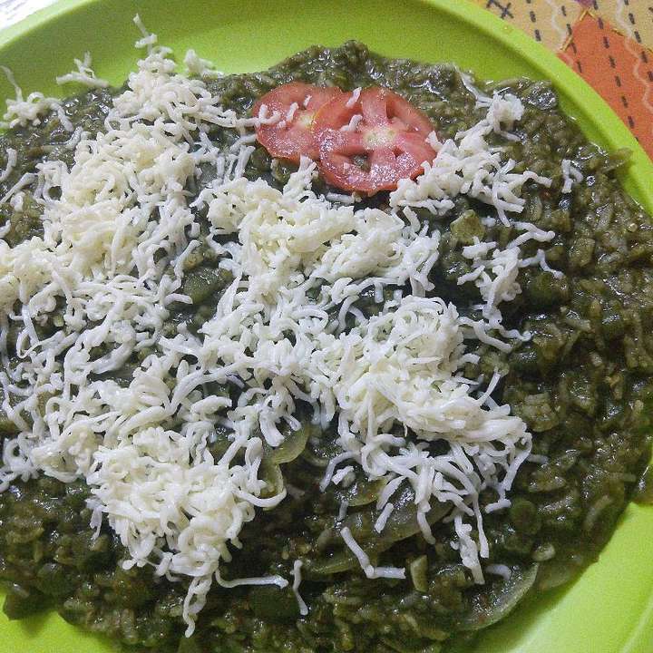 palak cheese rice